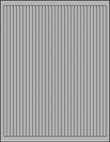 Sheet of 0.25" x 10.2" True Gray labels