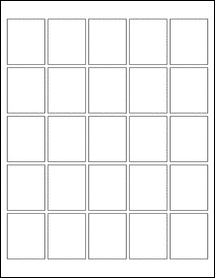 Sheet of 1.5" x 1.8125"  labels