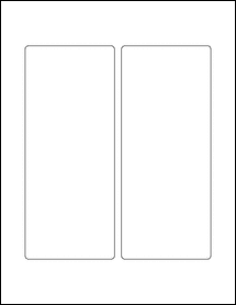 Sheet of 3.25" x 7.75"  labels