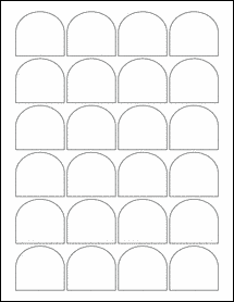 Sheet of 0" x 0"  labels