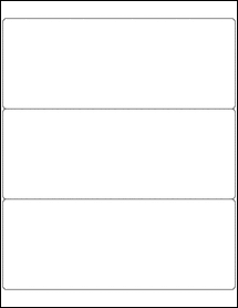 Sheet of 8.375" x 3.25"  labels