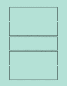 Sheet of 6.15" x 1.75" Pastel Green labels