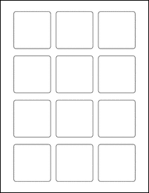 4 x 4 Square Blank Label Template - OL3539