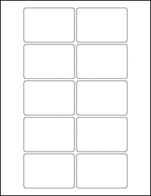 Sheet of 2.875" x 1.9375"  labels