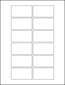 2.75" x 1.5" Blank Label Template - OL4621