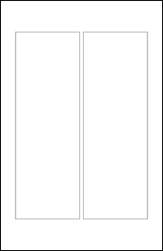 Sheet of 4.375" x 12.75"  labels