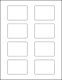 Sheet of 2.75" x 2"  labels