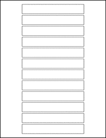 5" x 0.75" Blank Label Template - OL4711