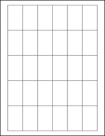 Sheet of 1.22" x 2.047"  labels