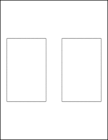 Sheet of 3.125" x 5"  labels