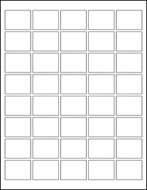 1.5" x 1.125" Blank Label Template - OL4832