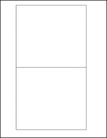 Sheet of 5" x 5.625" Blockout labels
