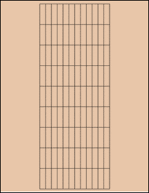 Sheet of 0.335" x 1.18" Light Tan labels