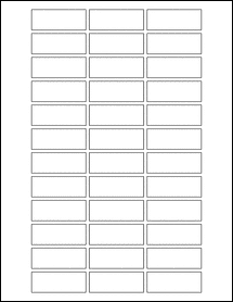 2" x 0.75" Blank Label Template - OL4891