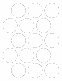 Sheet of 2" Circle  labels