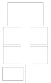 Sheet of 6" x 4"  labels