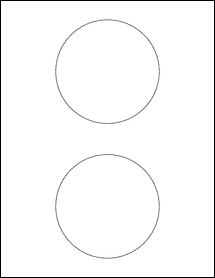Sheet of 4.13" Circle  labels