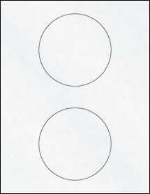 Sheet of 4.13" Circle Clear Matte Inkjet labels