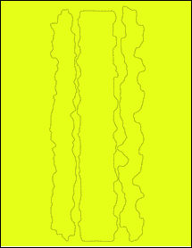 Sheet of 0" x 0" Fluorescent Yellow labels