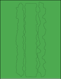 Sheet of 0" x 0" True Green labels