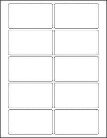 Sheet of 3.5625" x 2" Blockout labels