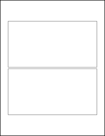 Sheet of 7.25" x 3.75" Blockout labels