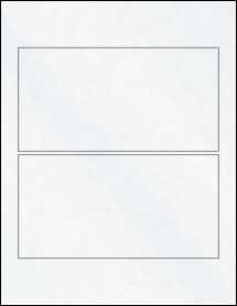 Sheet of 7.25" x 3.75" Clear Matte Inkjet labels