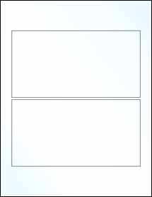 Sheet of 7.25" x 3.75" Clear Gloss Inkjet labels