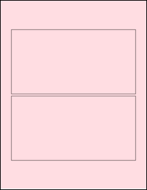 Sheet of 7.25" x 3.75" Pastel Pink labels