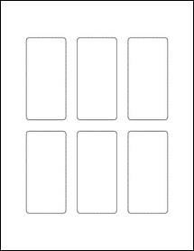 1.75" x 3.625" Blank Label Template - OL5089