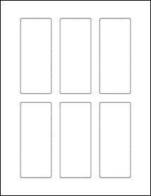 1.75" x 4.25" Blank Label Template - OL5090