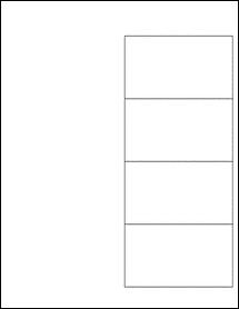 3.875" x 2.25" Blank Label Template - OL5179