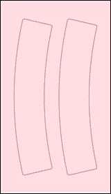 Sheet of 2.7727" x 11.3513" Pastel Pink labels