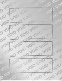 Sheet of 5.9895" x 2.056" Void Silver Polyester labels