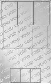 Sheet of 2.6722" x 4" Void Silver Polyester labels