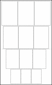 Sheet of 2.6722" x 4" Removable White Matte labels