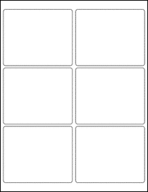Sheet of 4" x 3.25"  labels