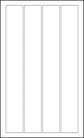 Sheet of 1.75" x 13"  labels