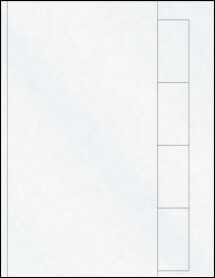 Sheet of 6" x 11" Custom Clear Matte Inkjet labels