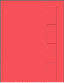 Sheet of 6" x 11" Custom True Red labels