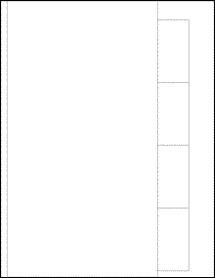 Sheet of 6" x 11" Custom Removable White Matte labels