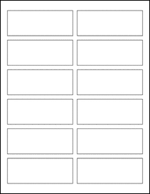 3.74" x 1.4375" Blank Label Template - OL5327