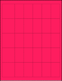 Sheet of 0" x 0" Fluorescent Pink labels