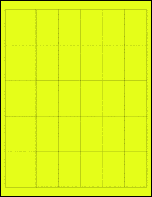 Sheet of 0" x 0" Fluorescent Yellow labels