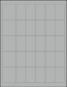 Sheet of 0" x 0" True Gray labels