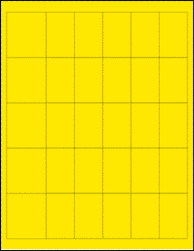 Sheet of 0" x 0" True Yellow labels