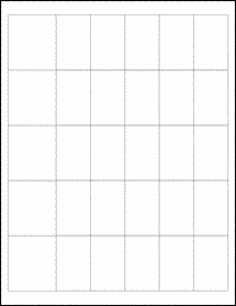 Sheet of 0" x 0" Aggressive White Matte labels
