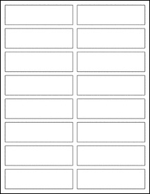 Sheet of 3.875" x 1.125"  labels
