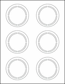 Sheet of 3" x 3" Weatherproof Matte Inkjet labels
