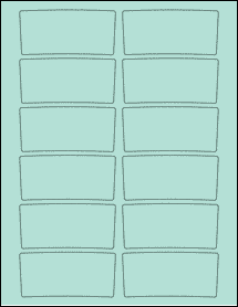 Sheet of 3.4559" x 1.6238" Pastel Green labels